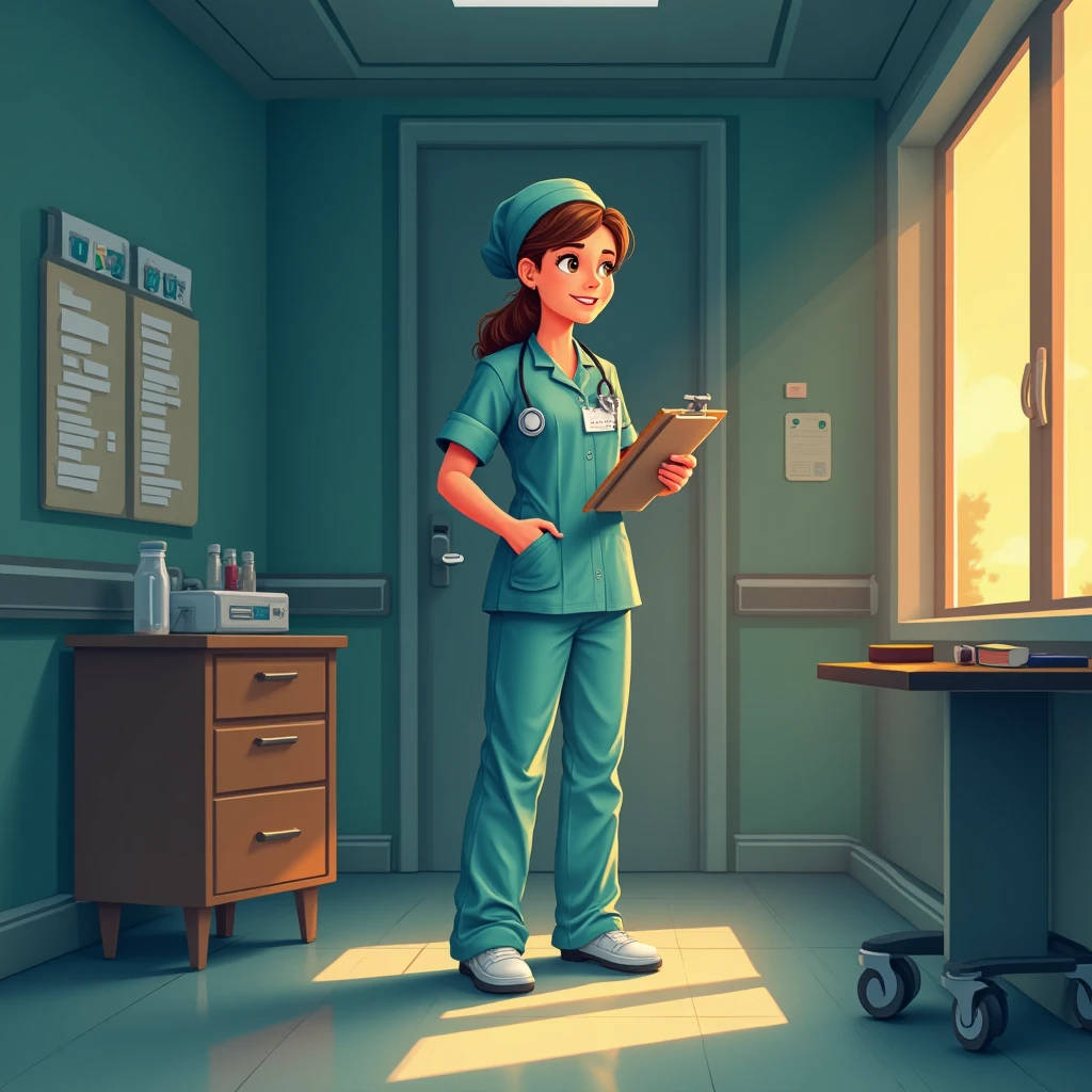 Nurse in hospital environment