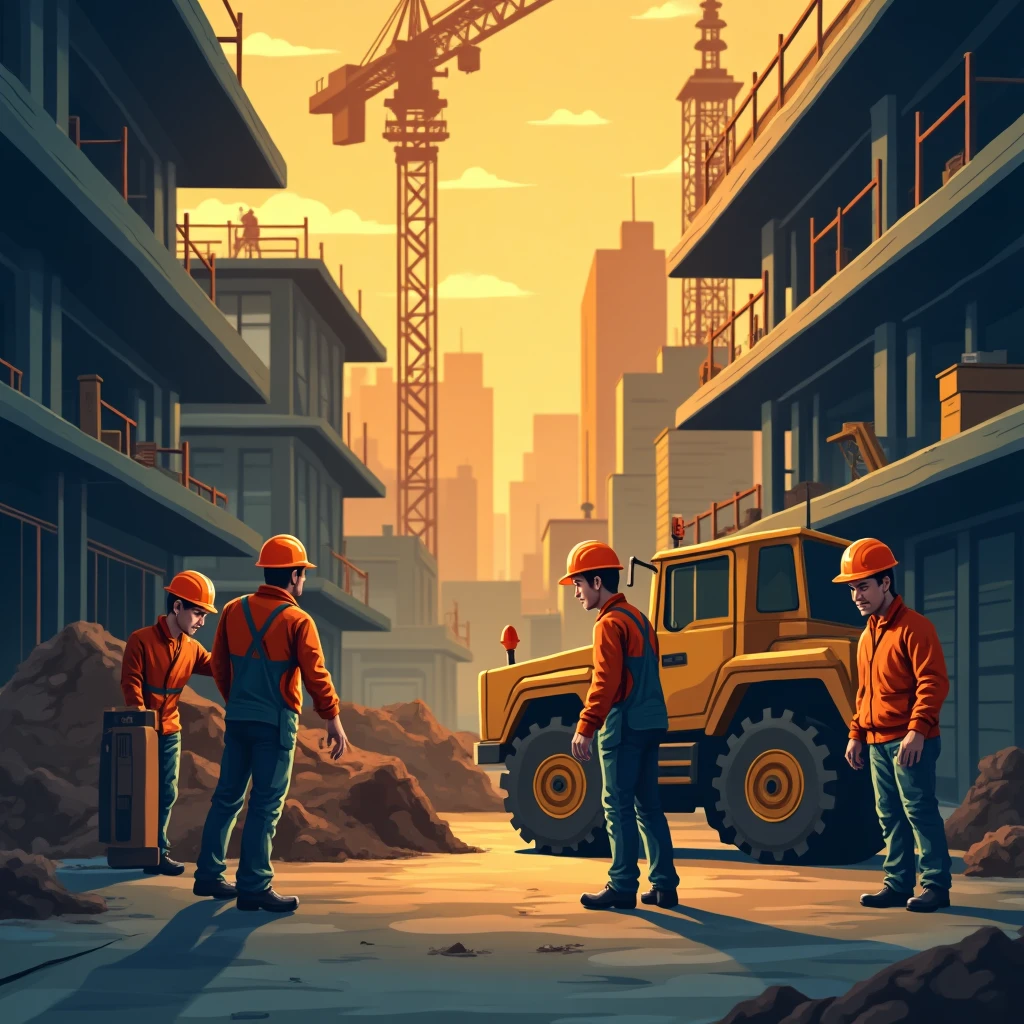 Active construction site