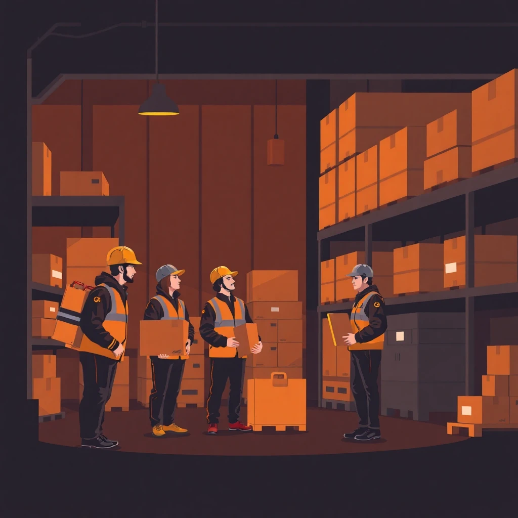 Teamwork in delivery logistics