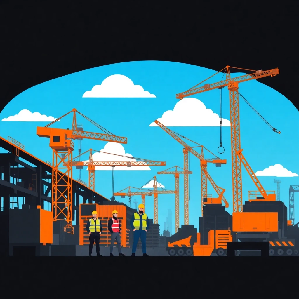 Active construction site