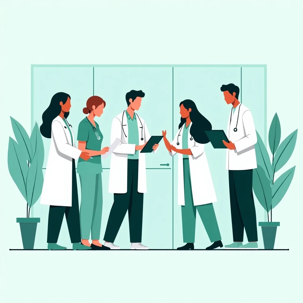 Diverse healthcare team