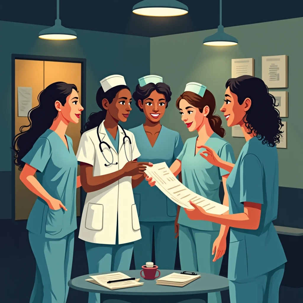 Diverse nursing team