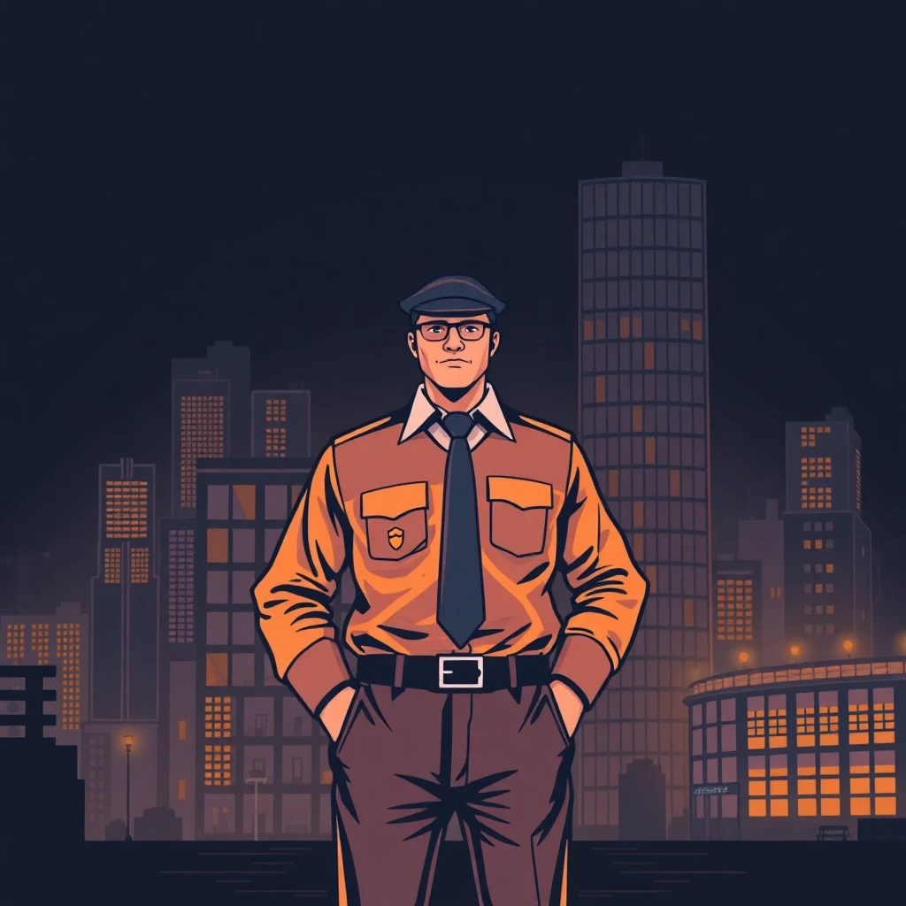 Security professional at work