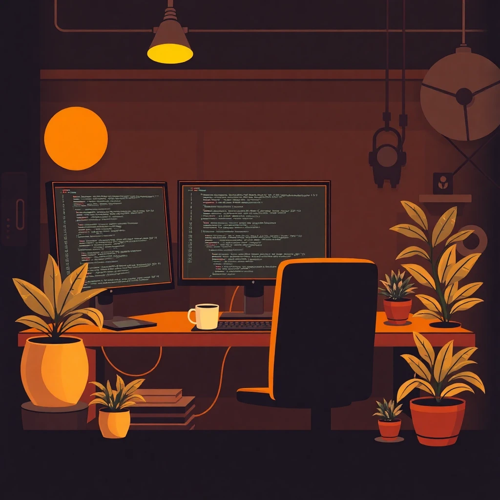 Software engineer's workspace