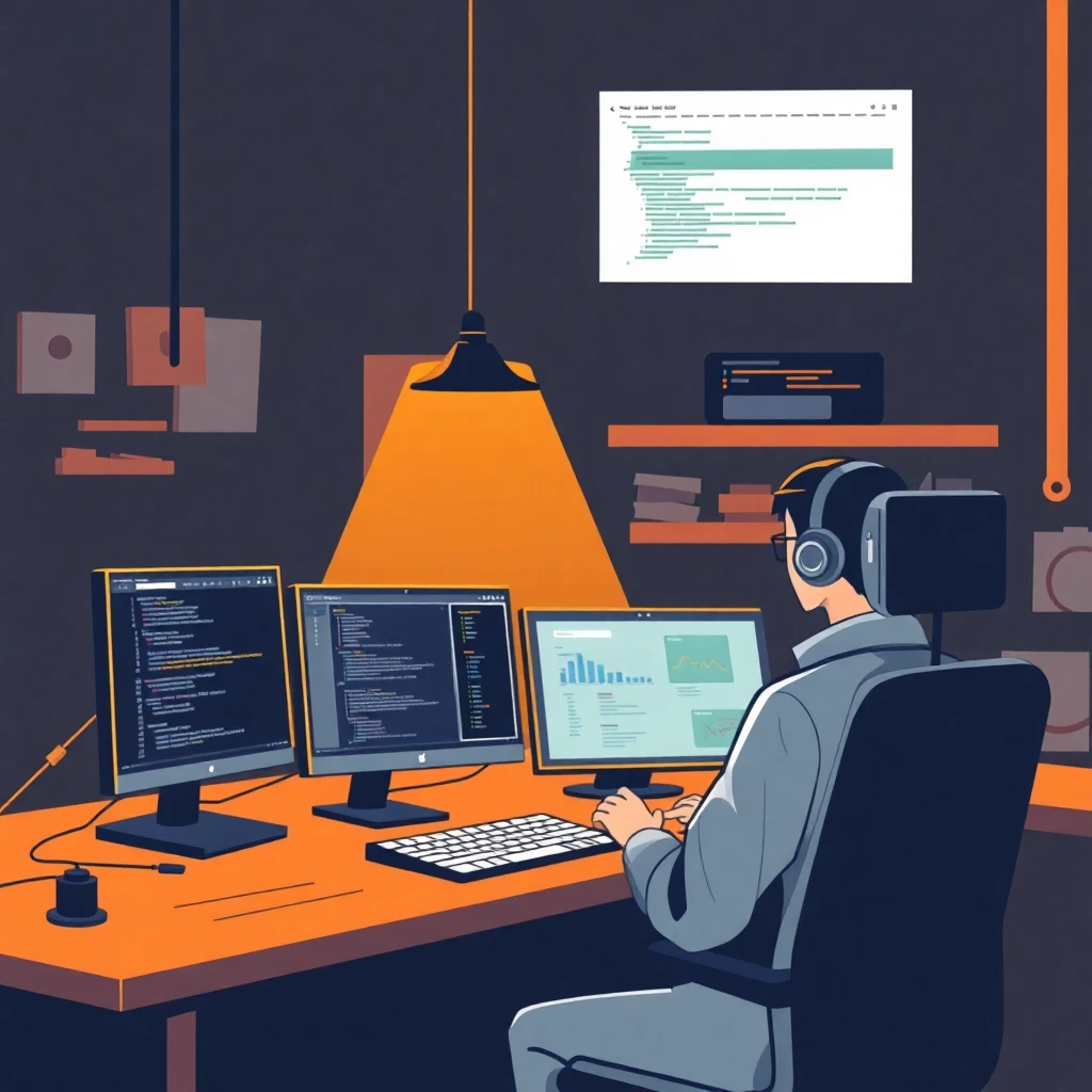 Software engineer's workspace