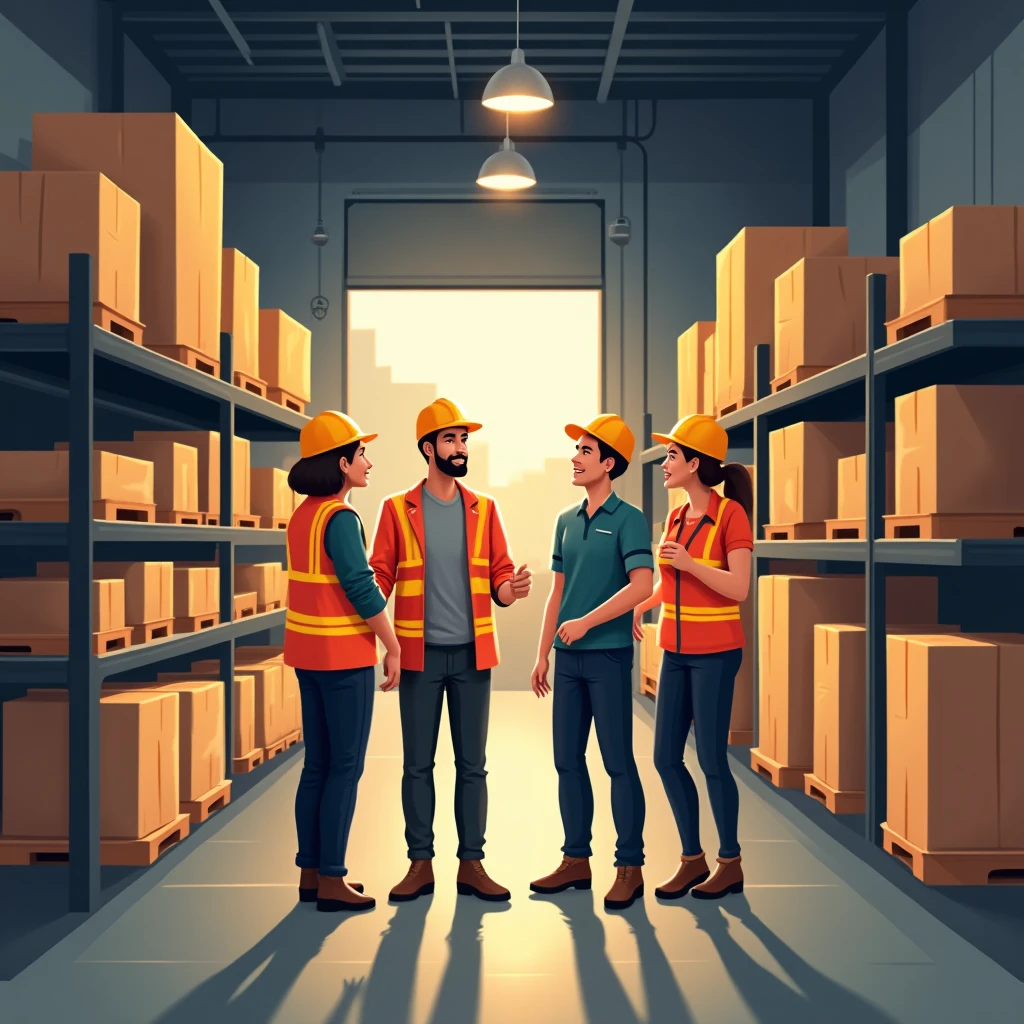 Warehouse team collaboration