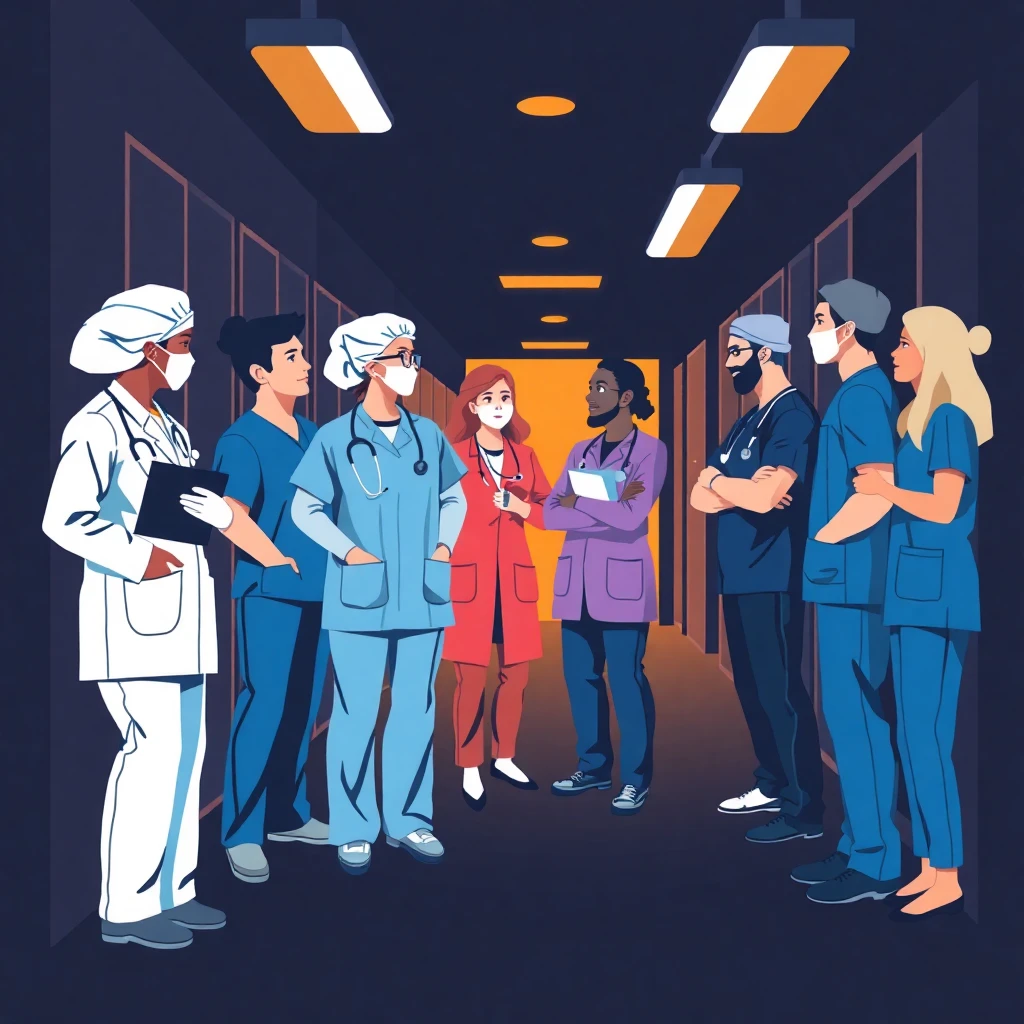 Healthcare team discussion