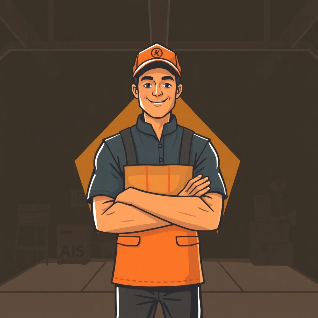 Professional delivery worker