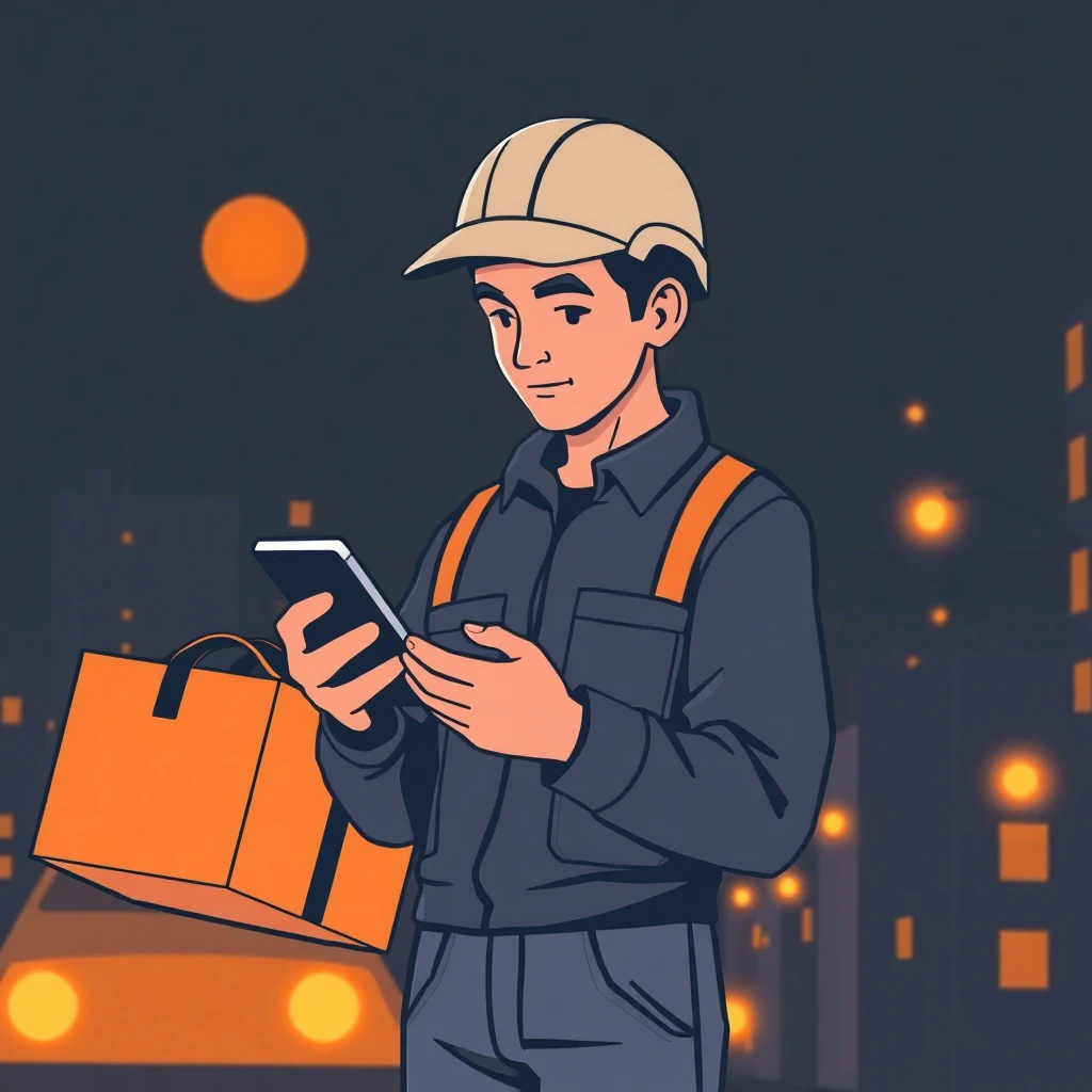 Delivery app navigation