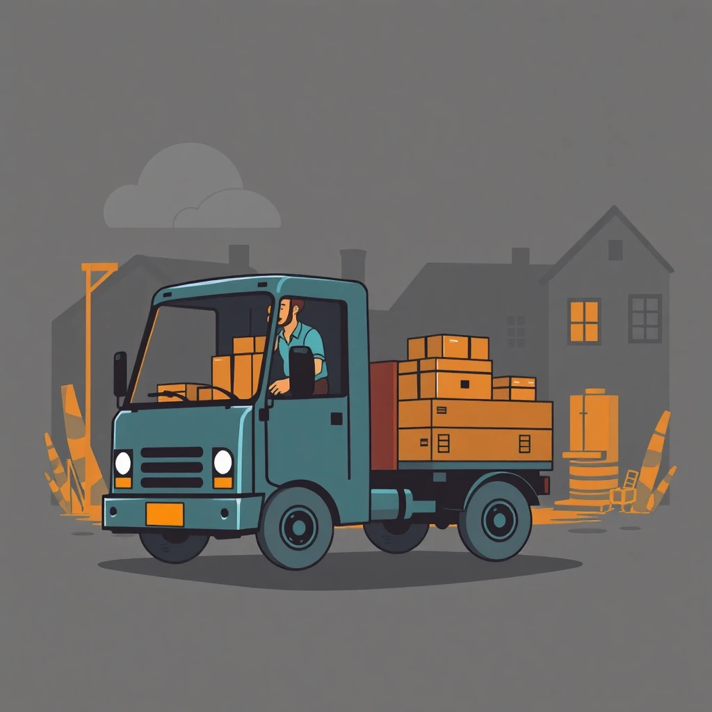 Trabajo de entrega de paquetes