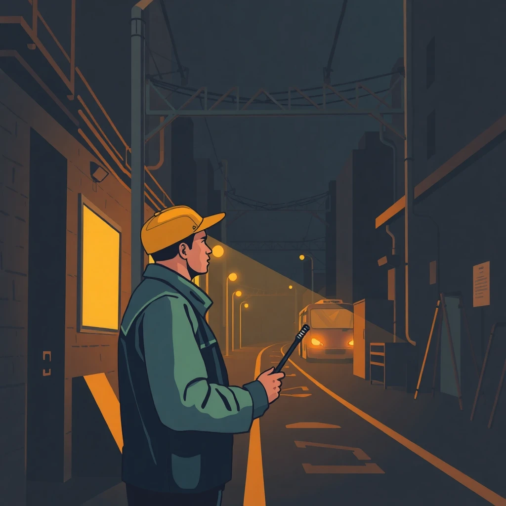 Trabajo nocturno de conductor