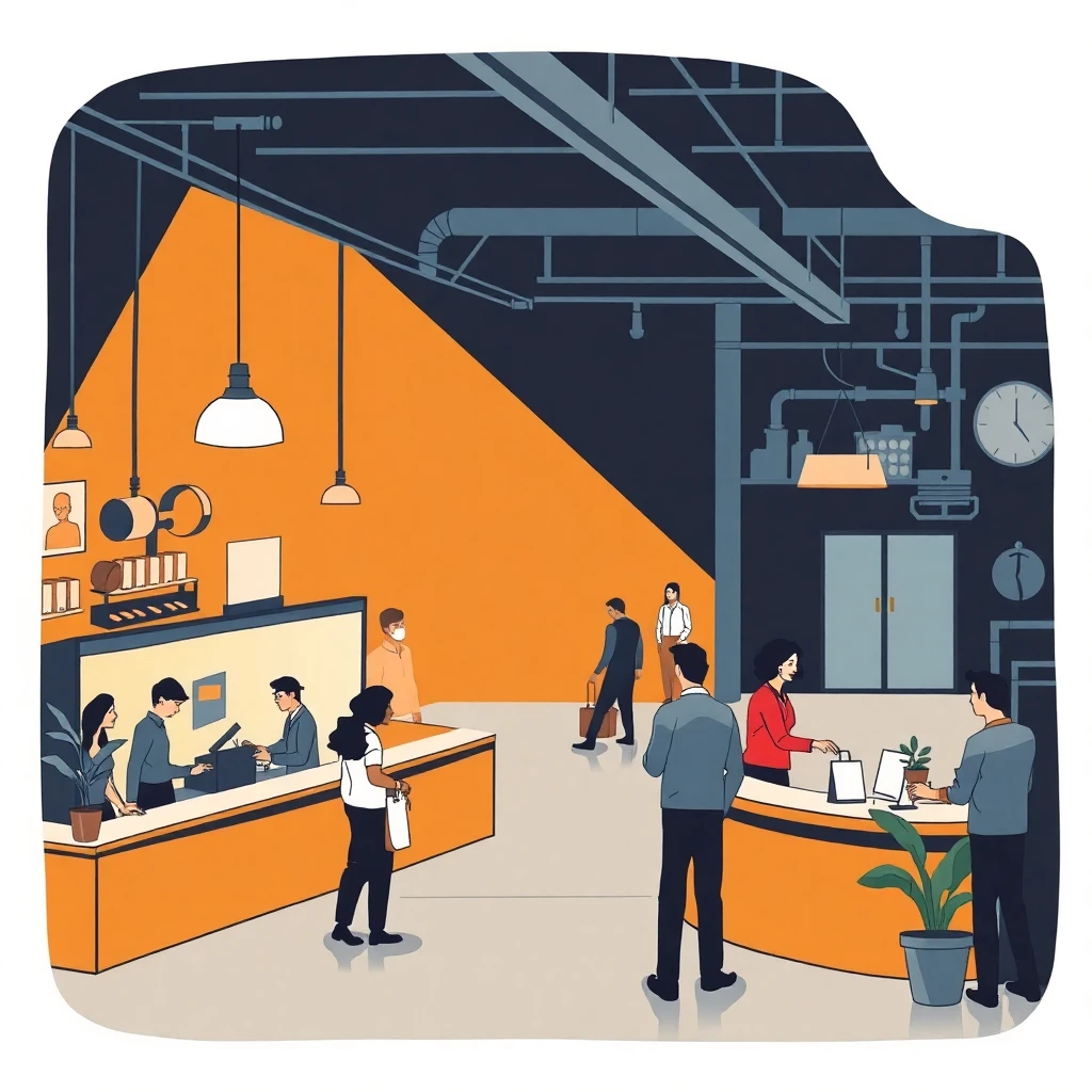 Hotel reception area