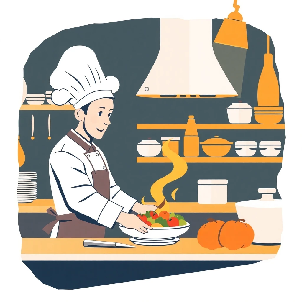 Chef en acción