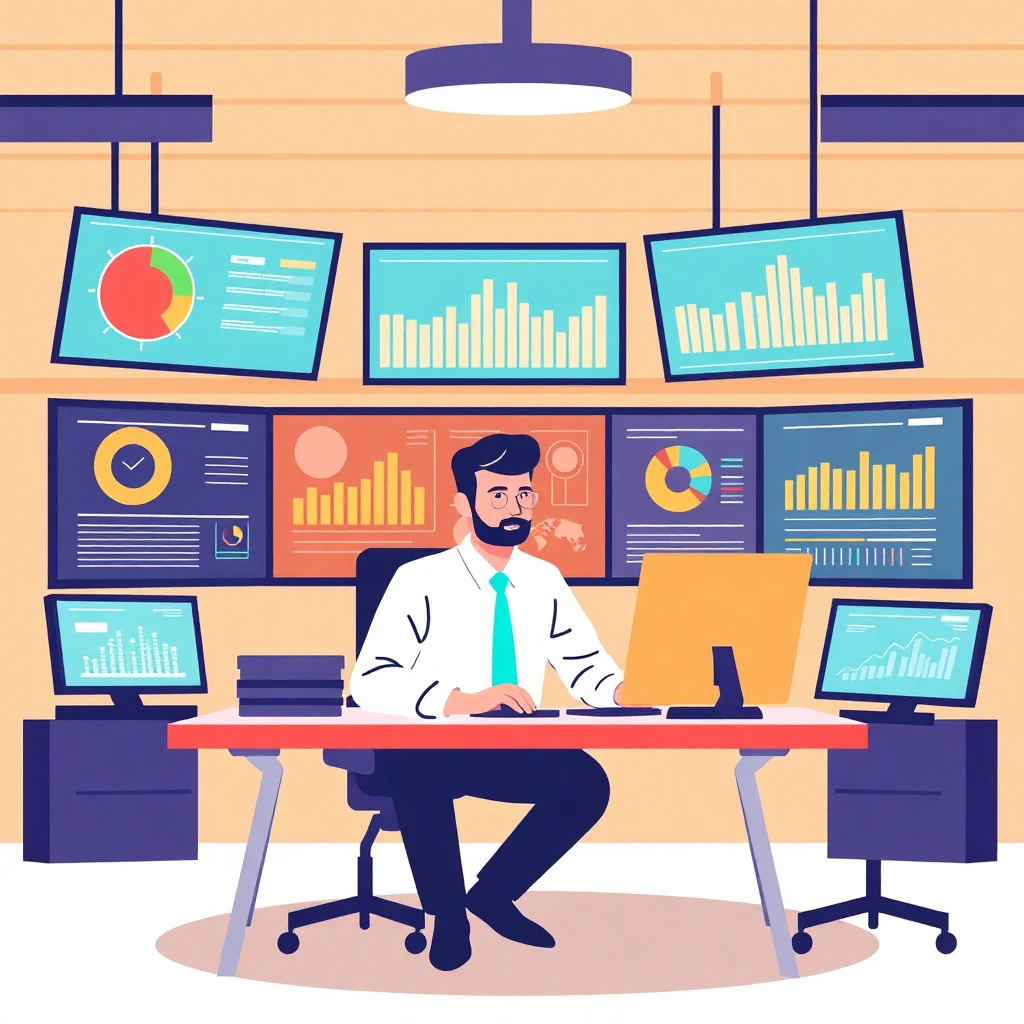 Profesional de TI analizando datos de ciberseguridad