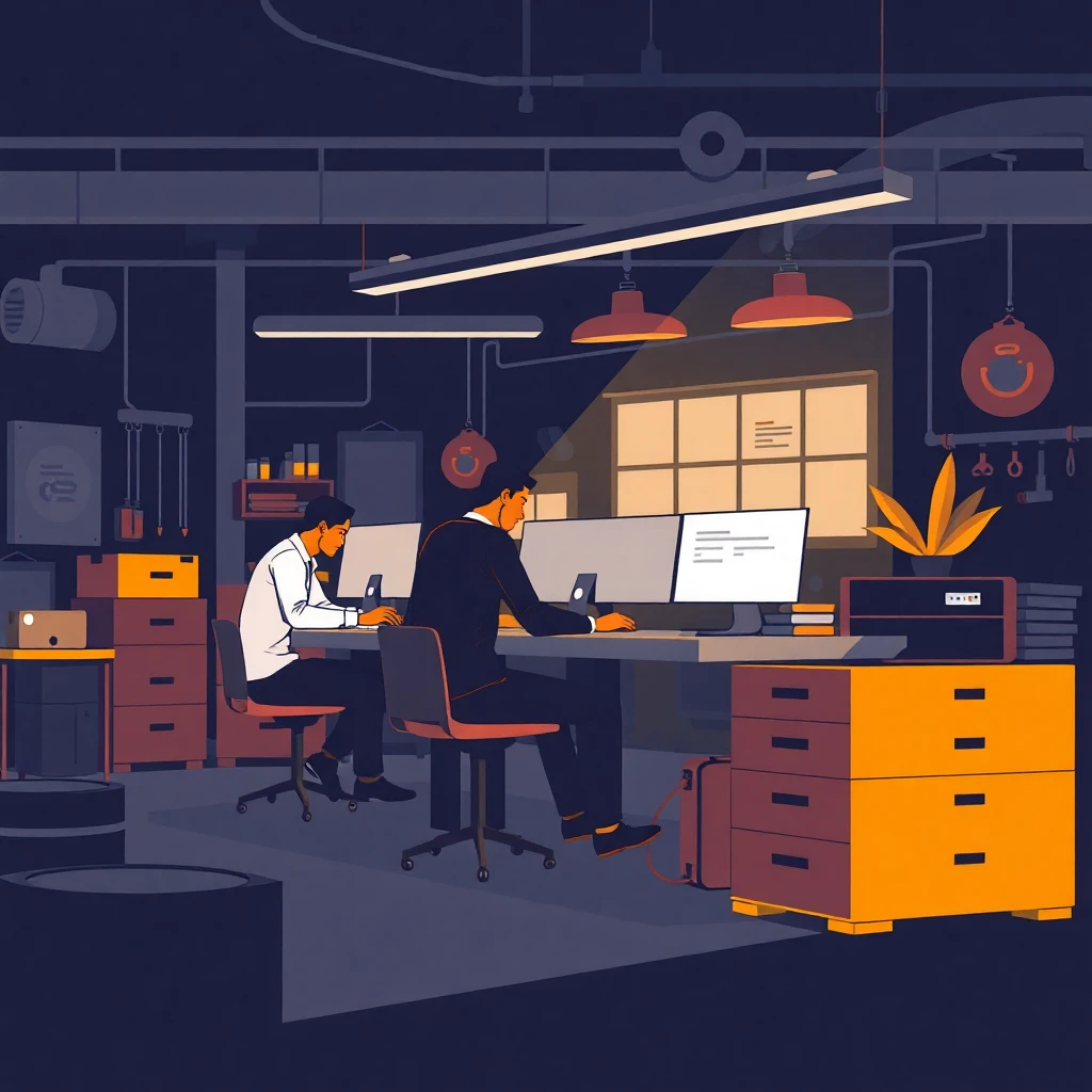 Desarrolladores trabajando en un ambiente seguro