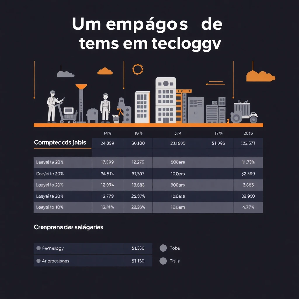 Comparação de empregos em tecnologia
