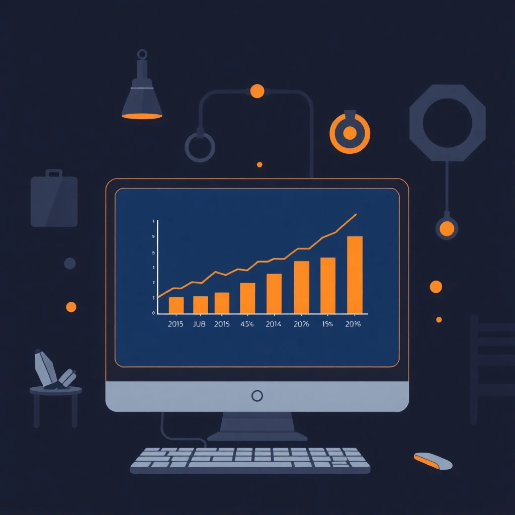 Gráfico de crecimiento salarial