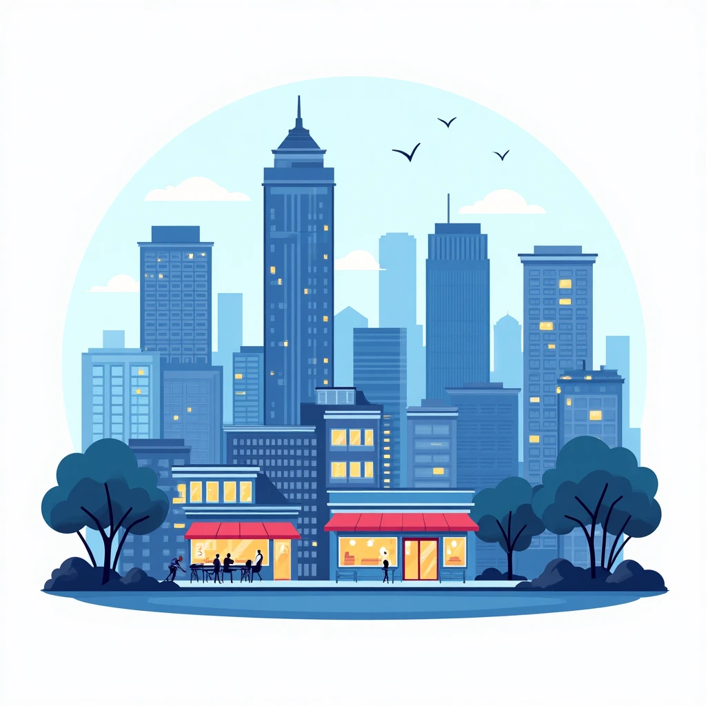 Ciudad mediana con vibrante escena culinaria