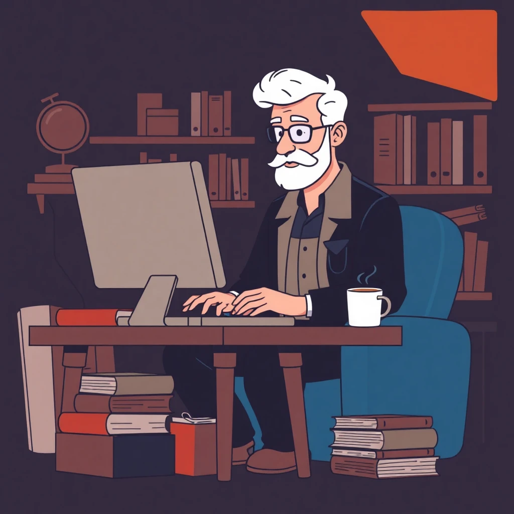 Maestro trabajando fuera del aula