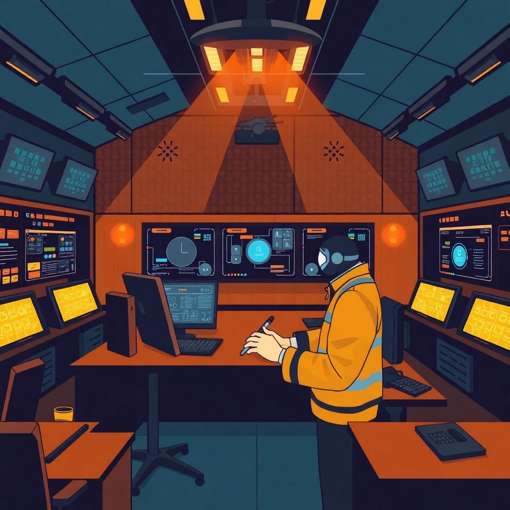 Agente de segurança em ação