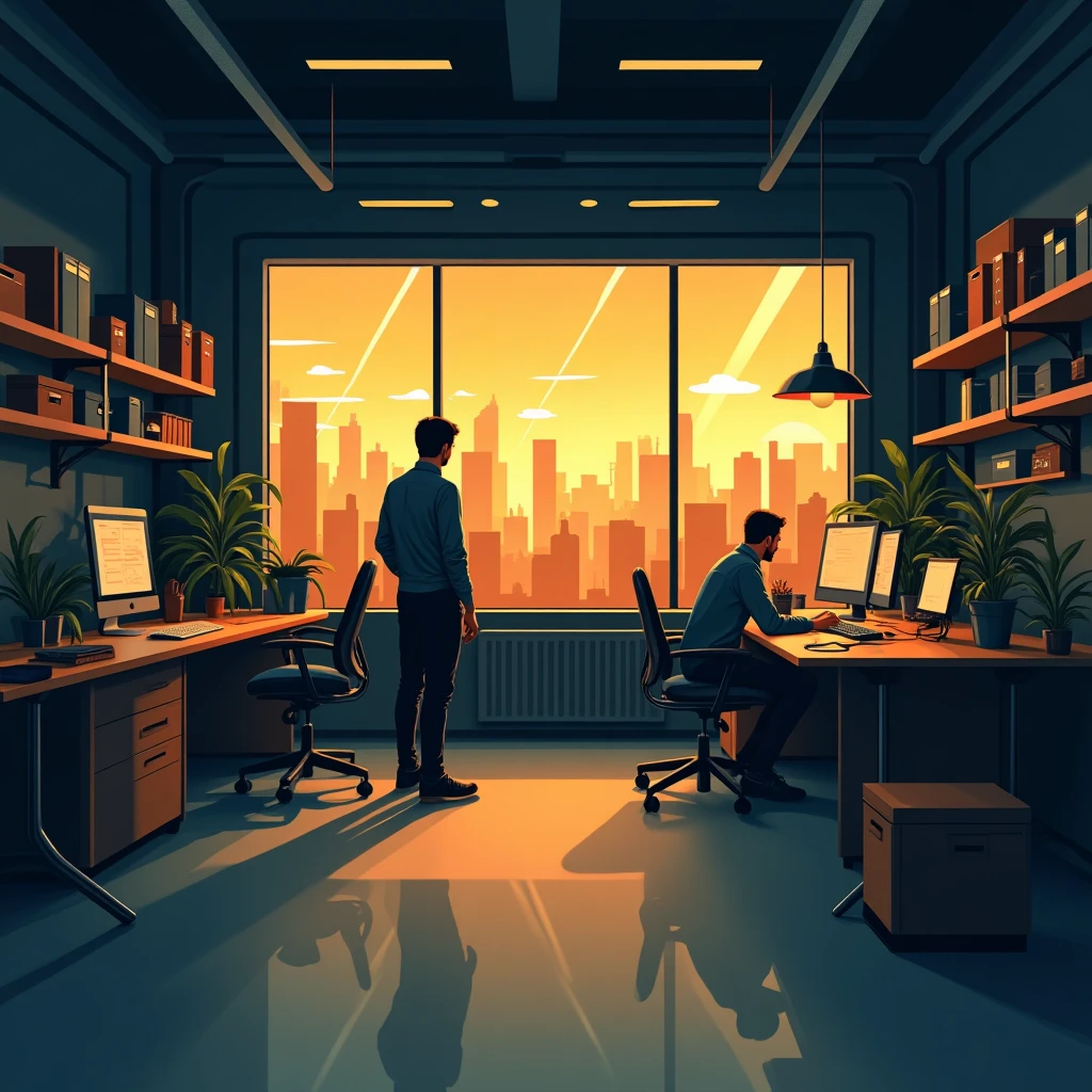 Stadtbasierter Büroarbeitsplatz