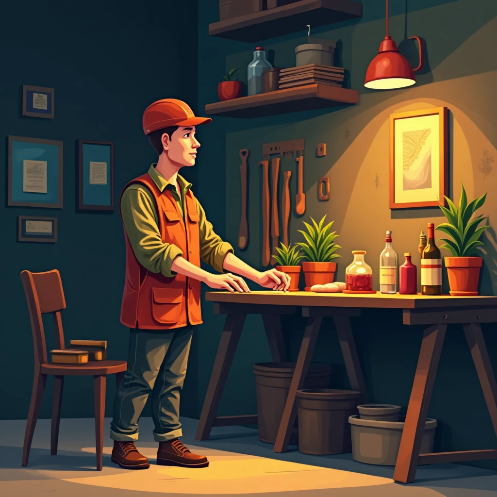 Kurierfahrer macht Pause