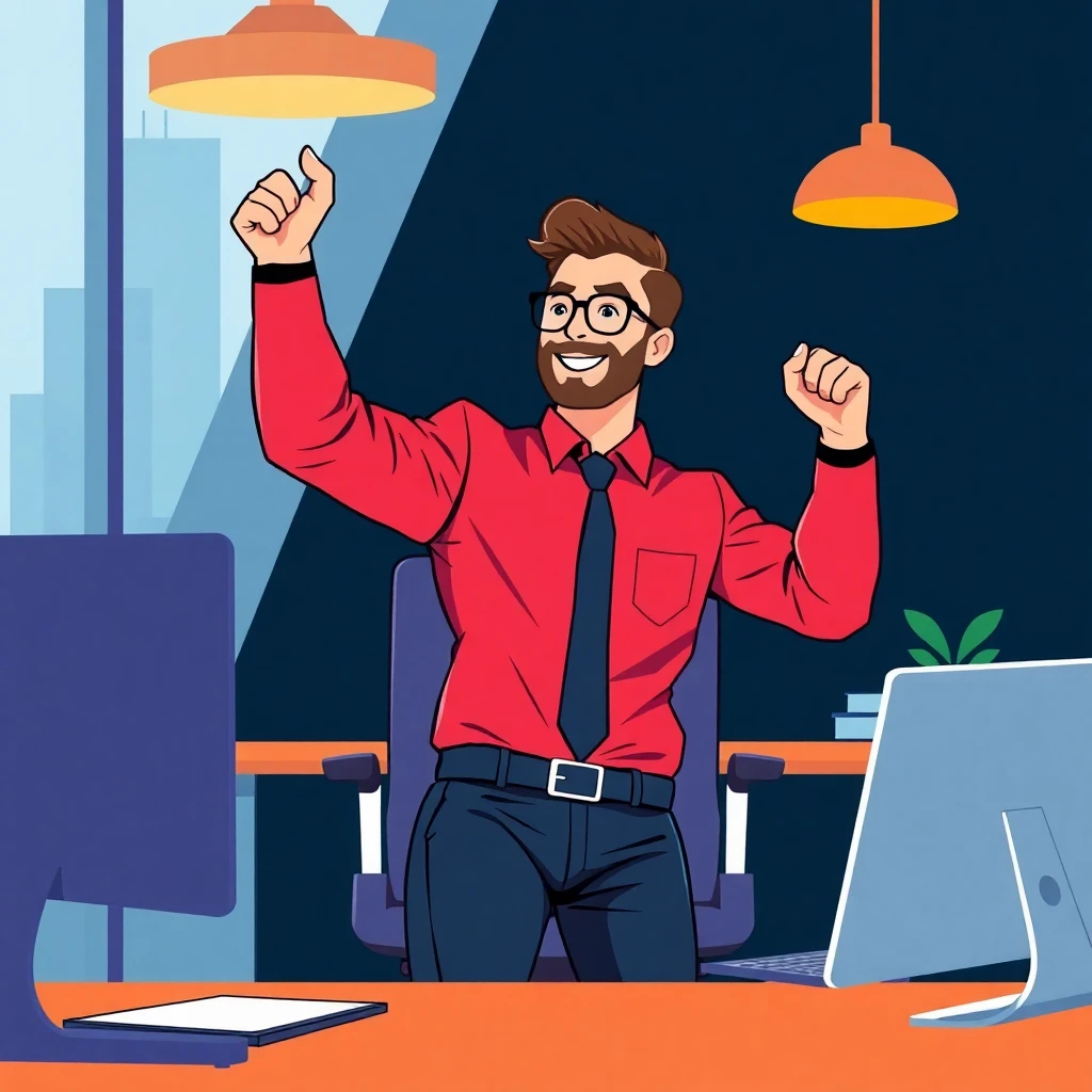 Erfolgreicher Karrieremensch