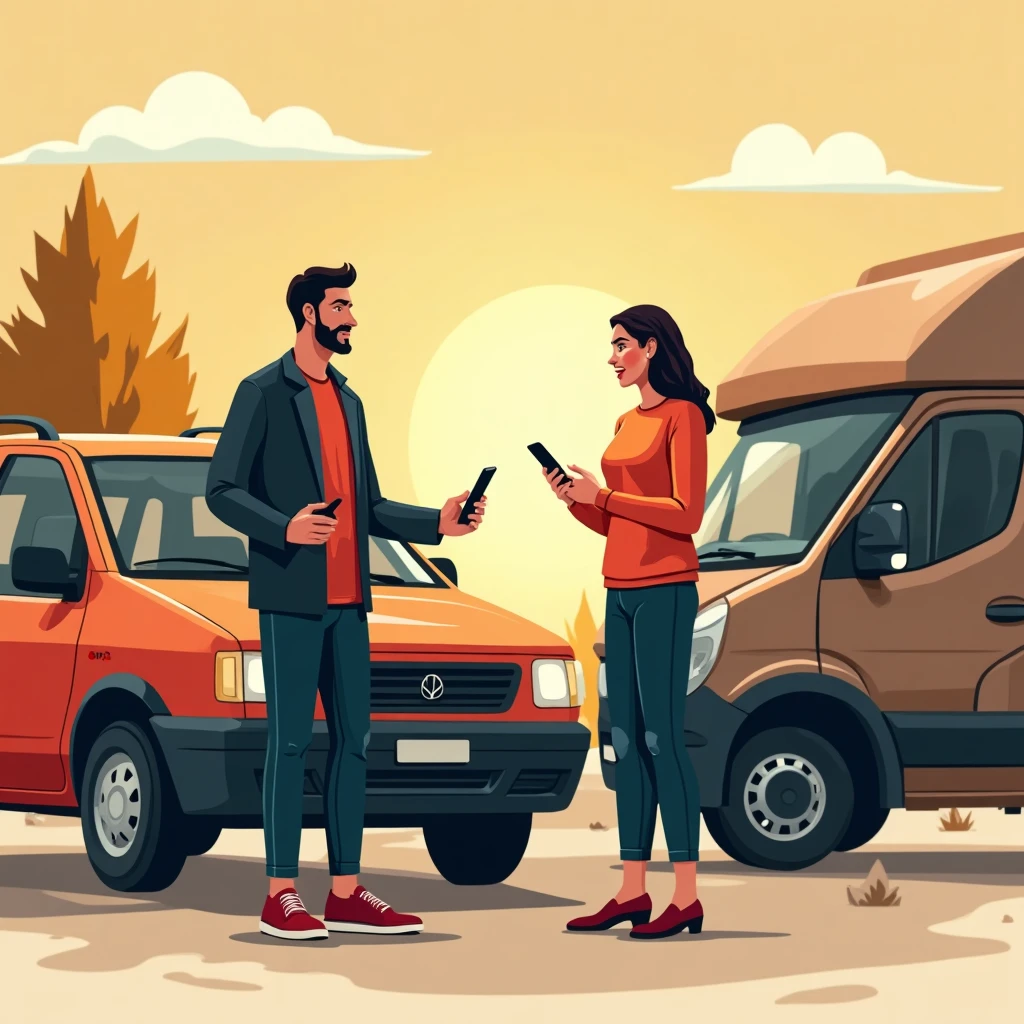 Drivers comparing job offers