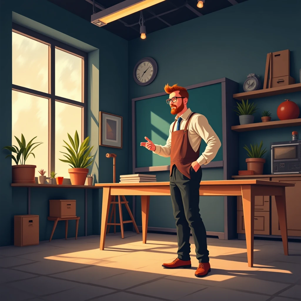 Enseignant expérimenté en atelier