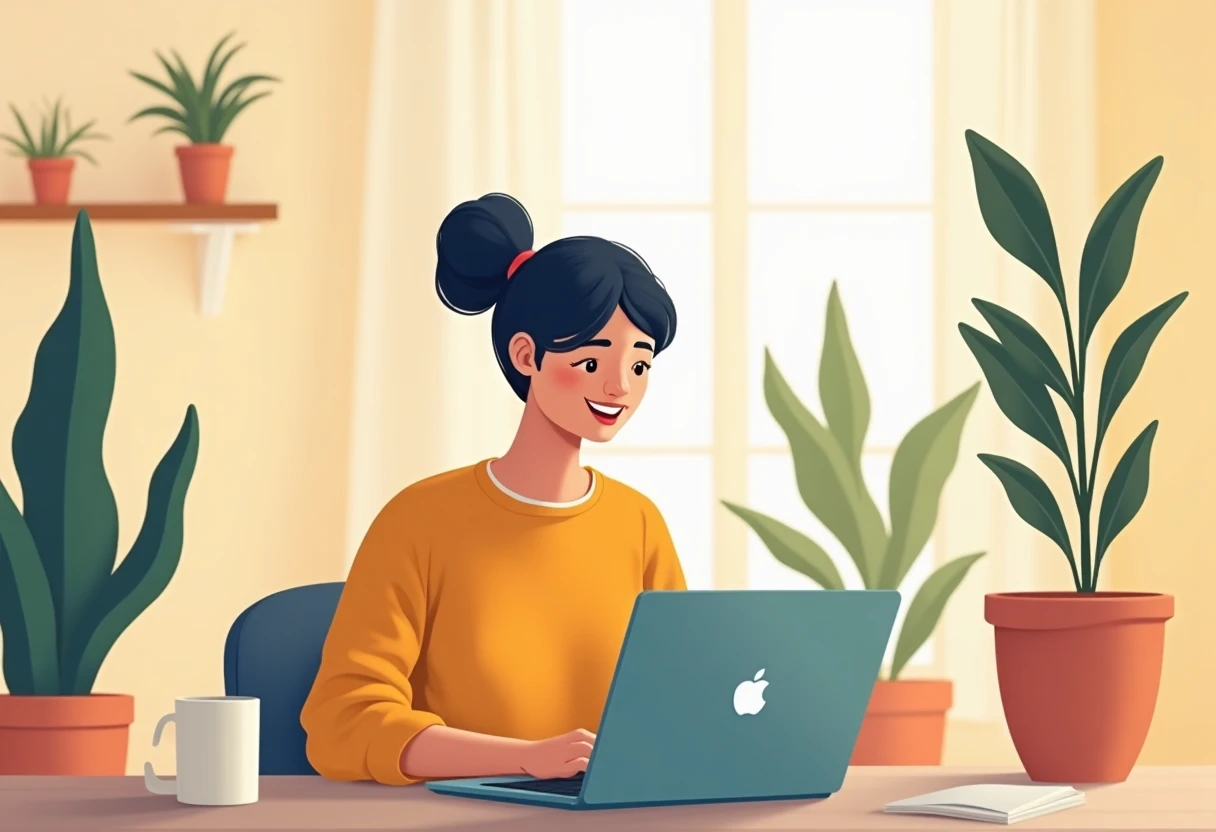 Remote work setup