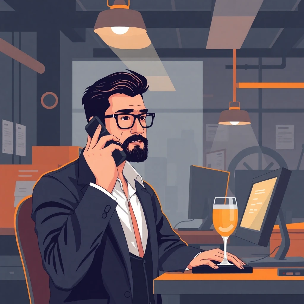 Profesional de atención al cliente en acción