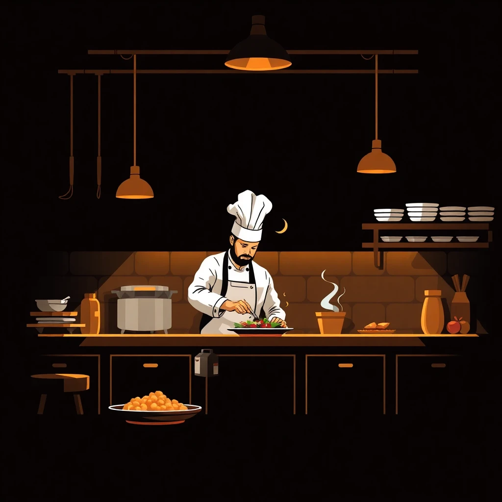 Trabajo de chef gourmet