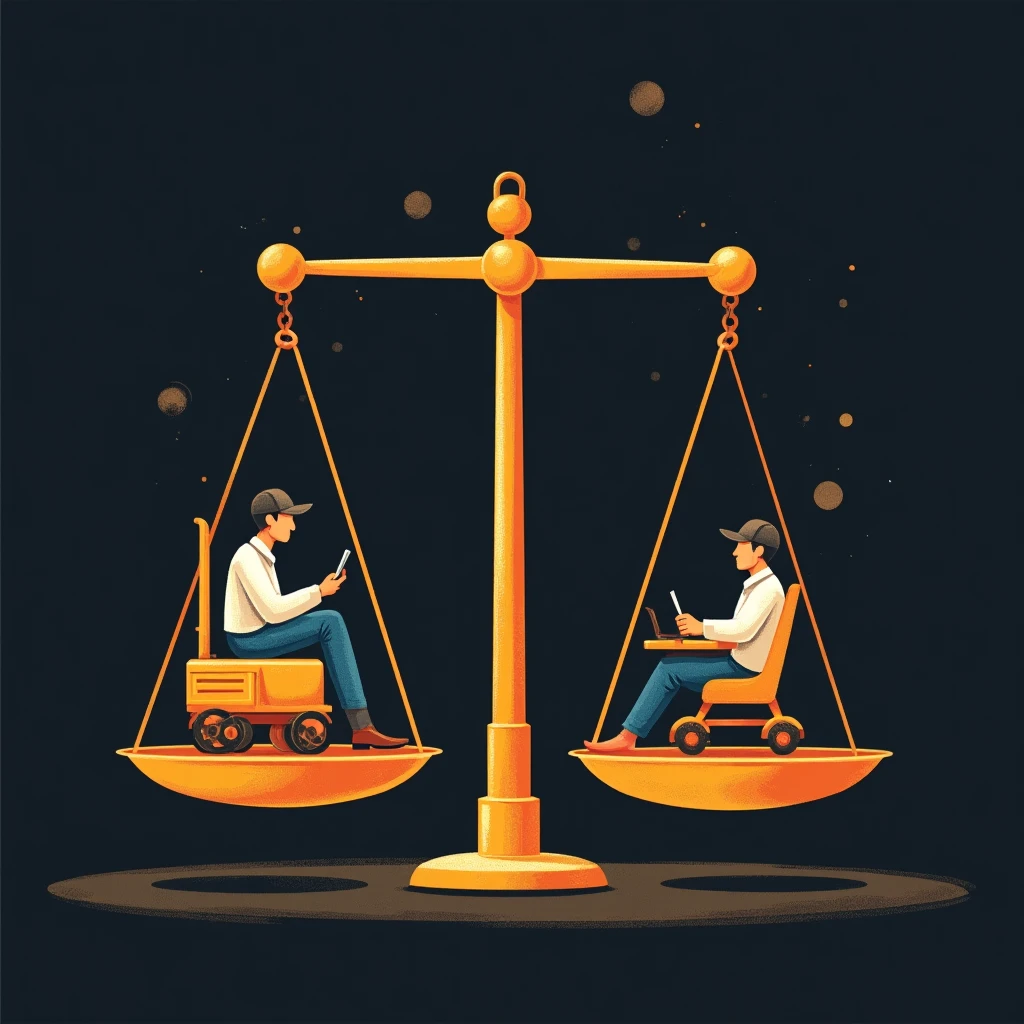 Balanzas pesando opciones