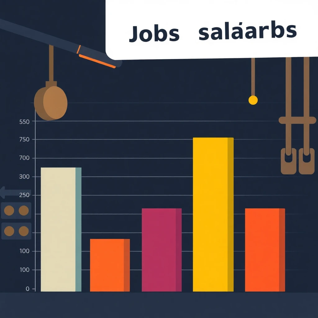 Gráfico de salários em tecnologia
