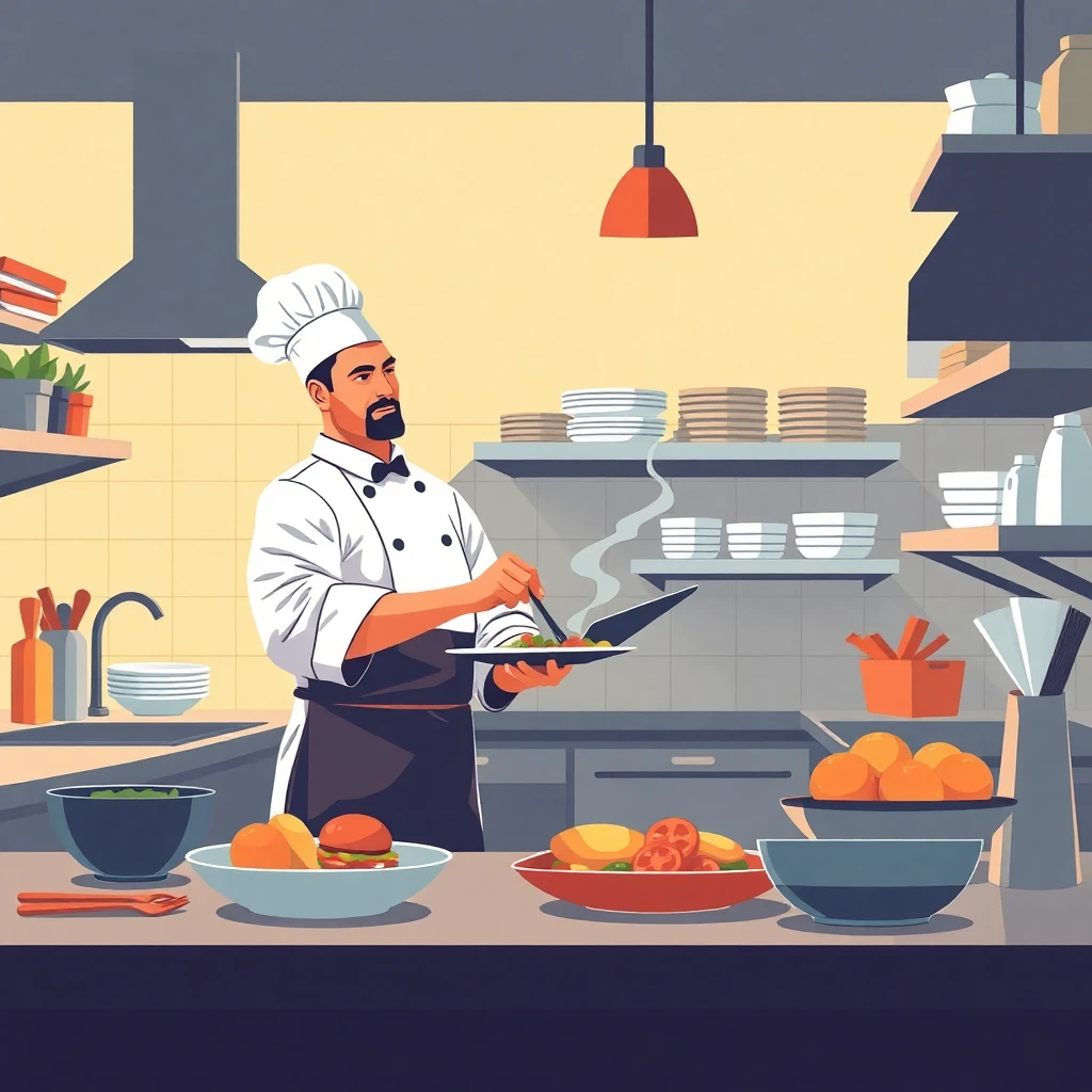 Chef ejecutivo en acción