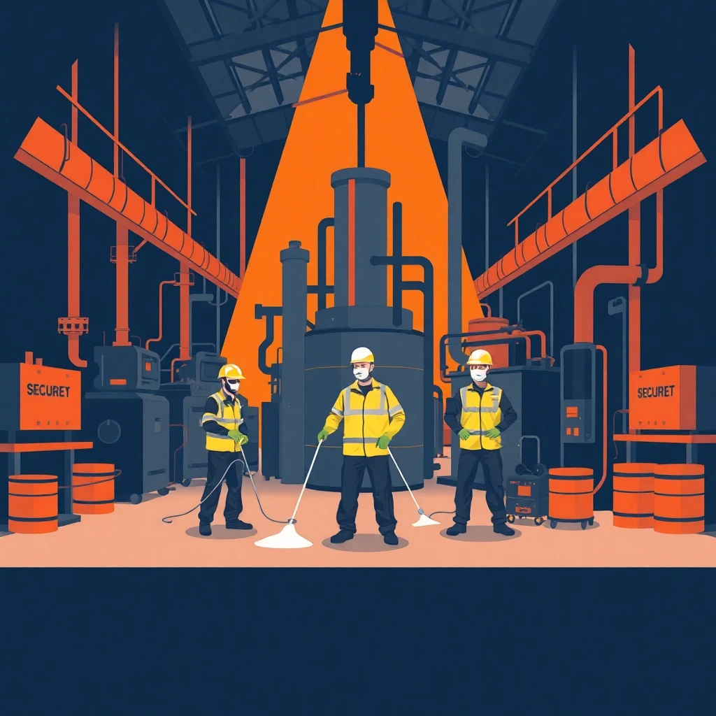 Trabajo de limpieza industrial
