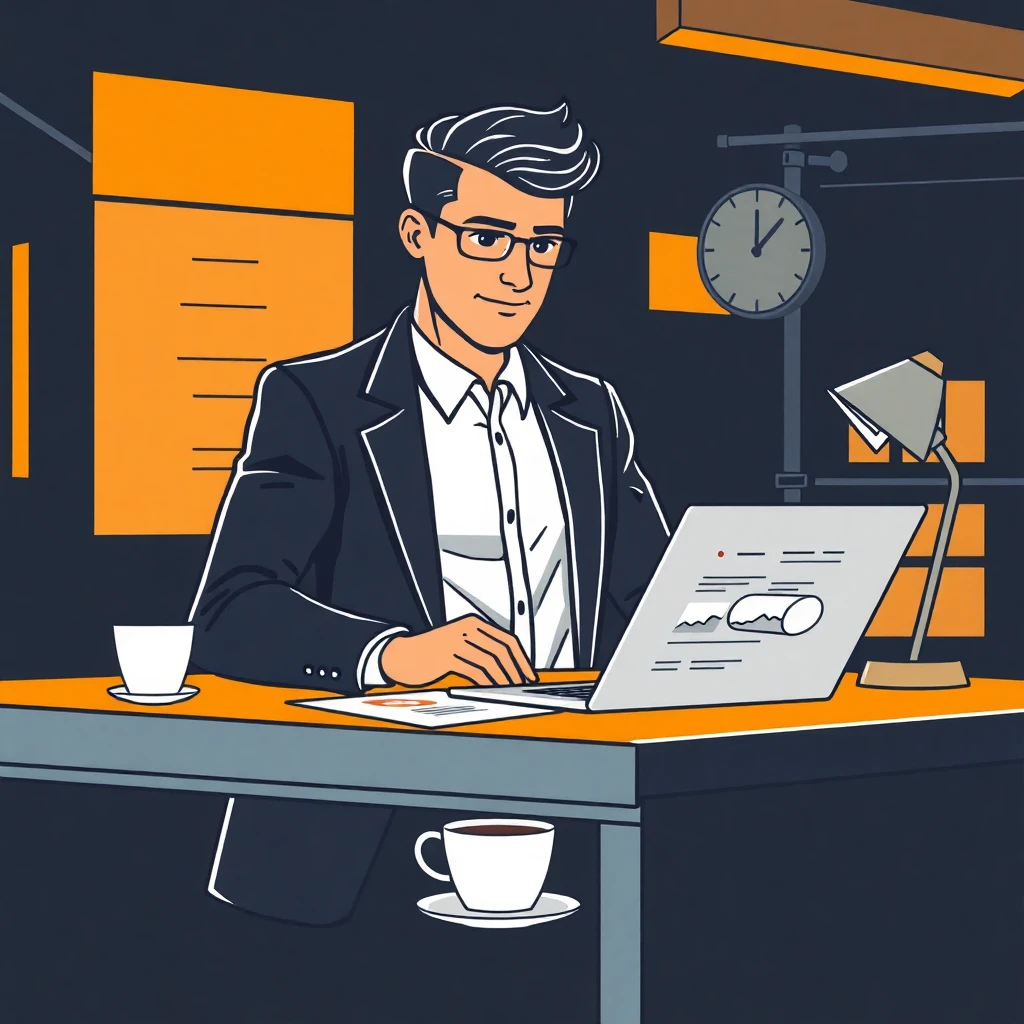 Professional reviewing financial documents