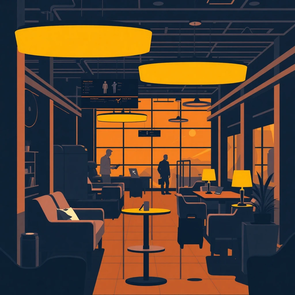 Luxury airline lounge