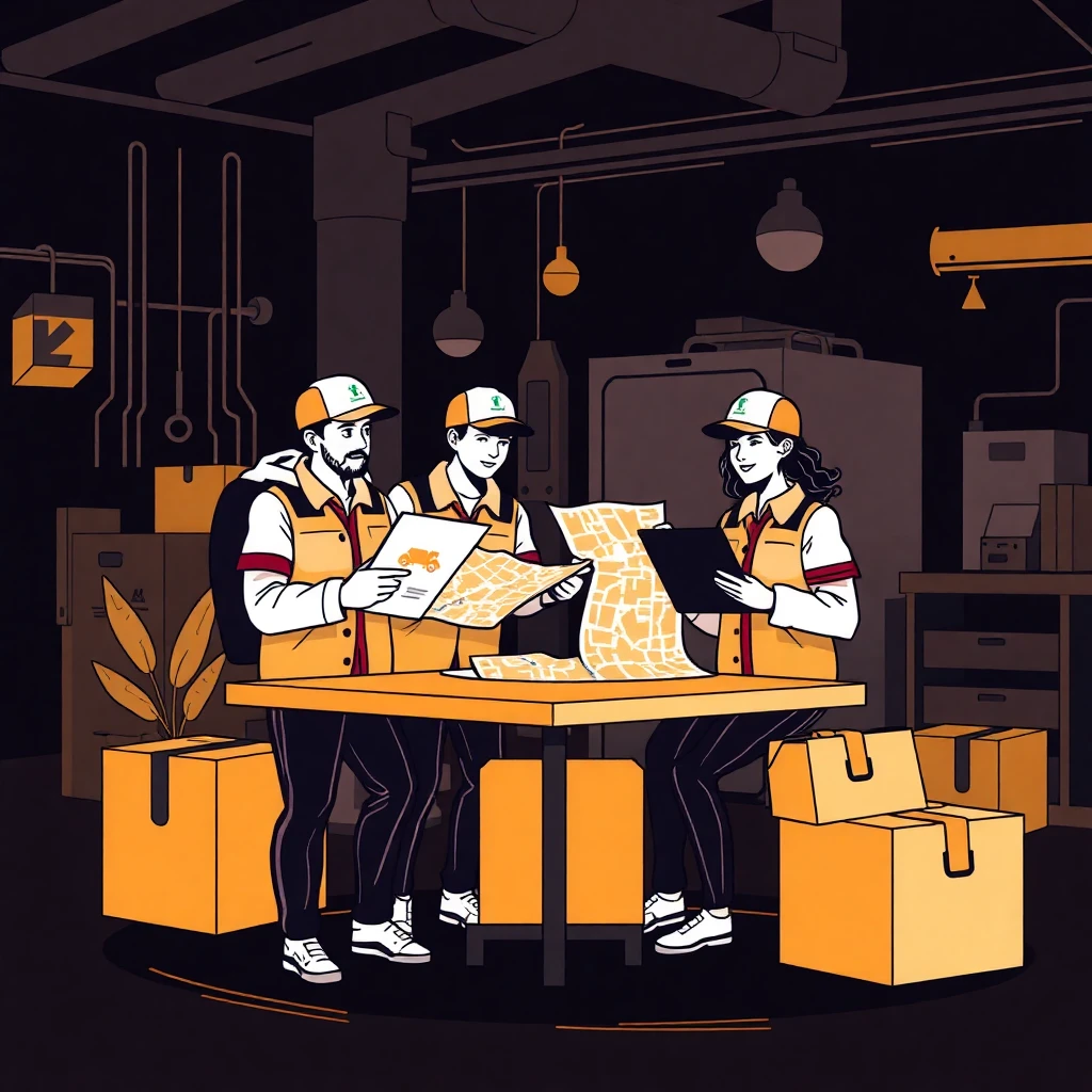 Coordinating delivery routes