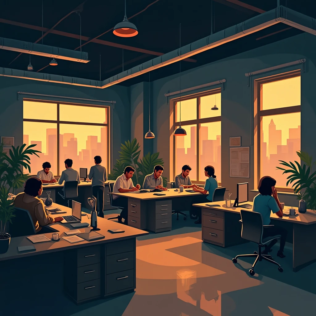 Hybrid work setting