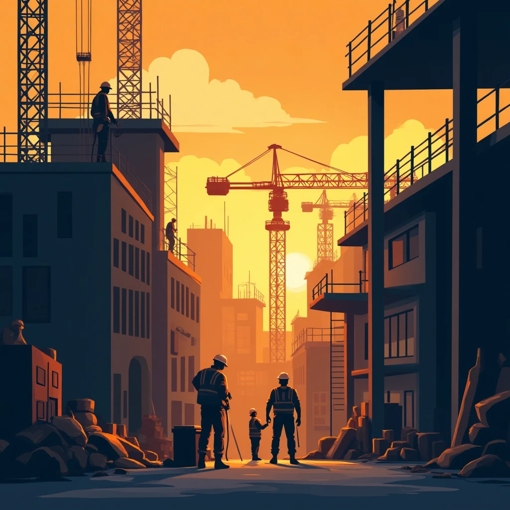 Active construction site