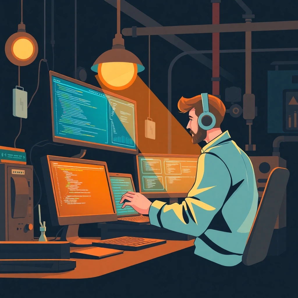 Data Engineer at work