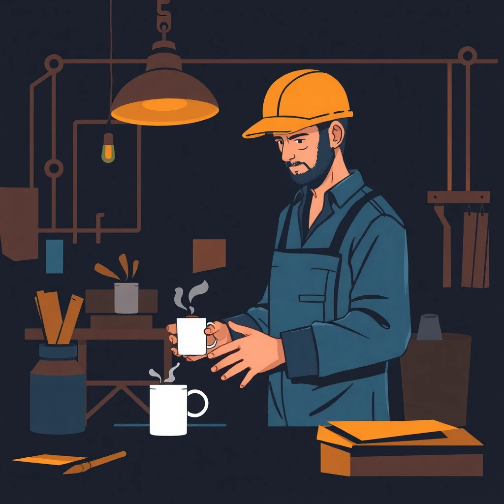 Trabalho remoto em ambiente de café