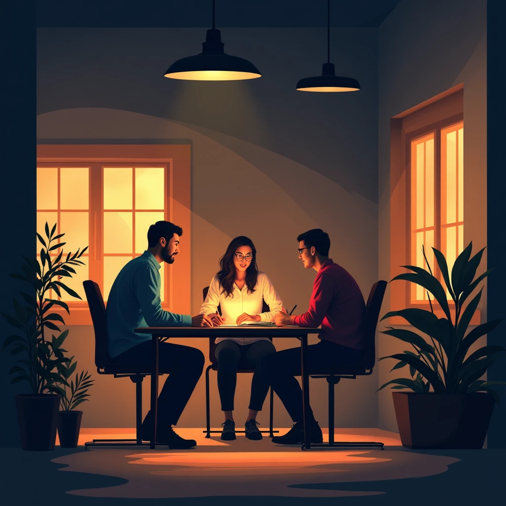 Equipe de gerenciamento colaborativo