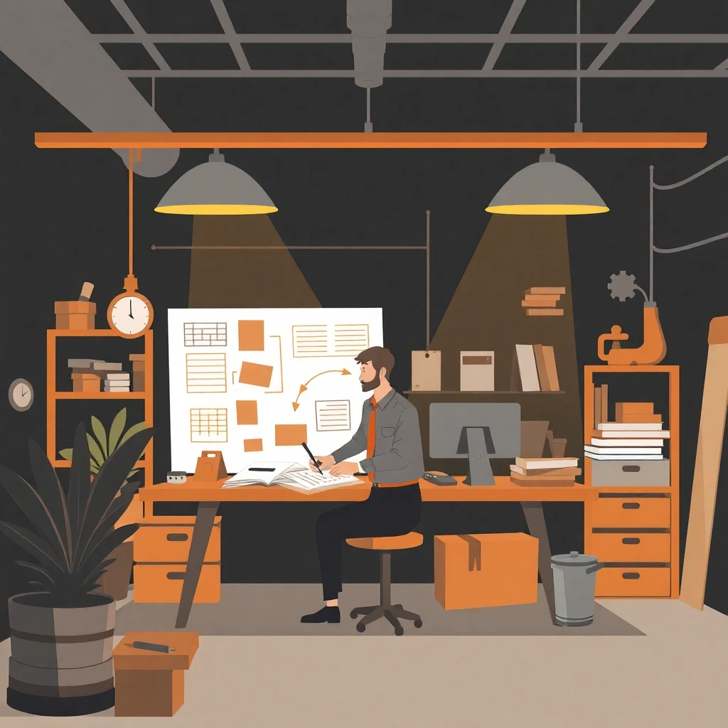 Gerente de proyecto en acción