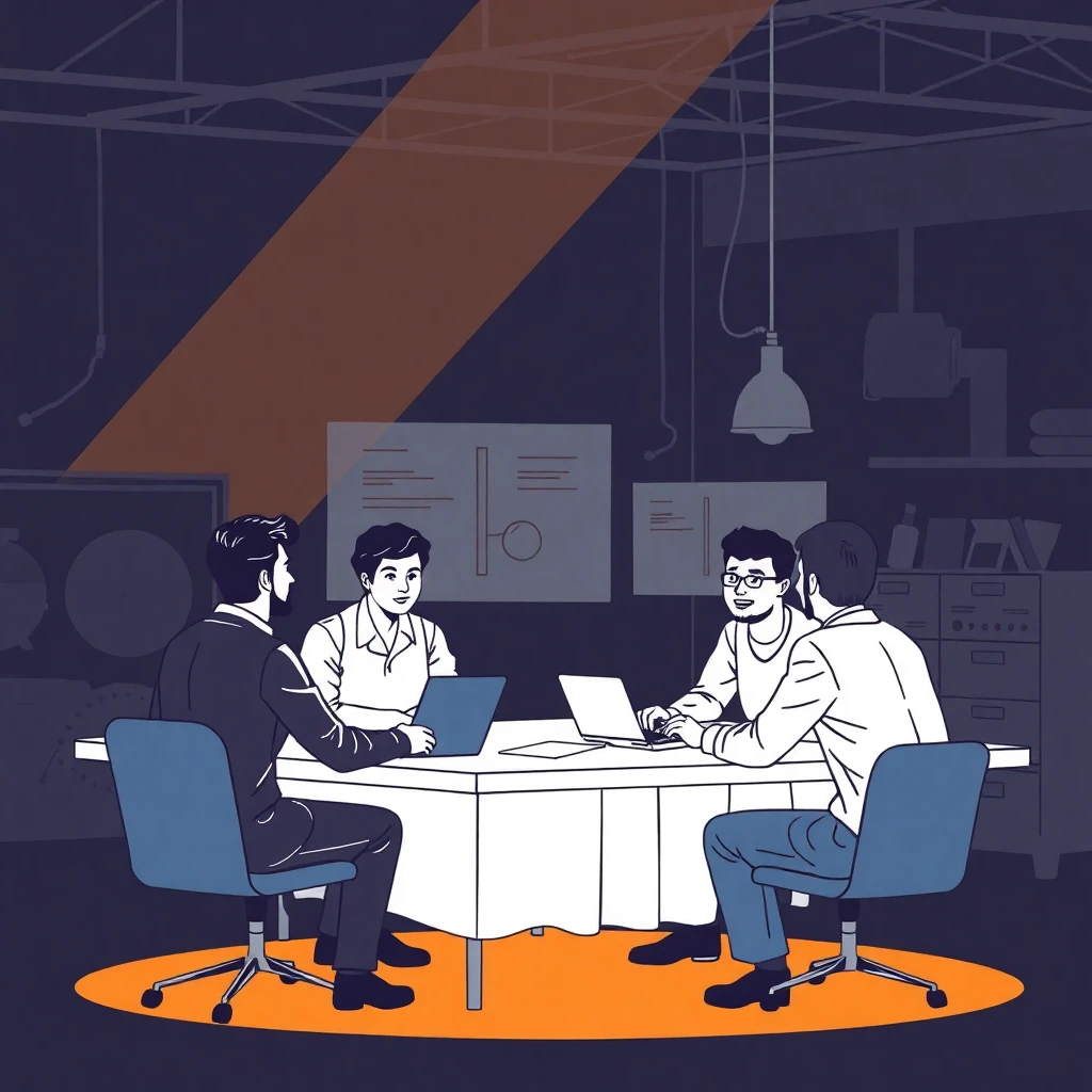 Liderança de equipe em ação