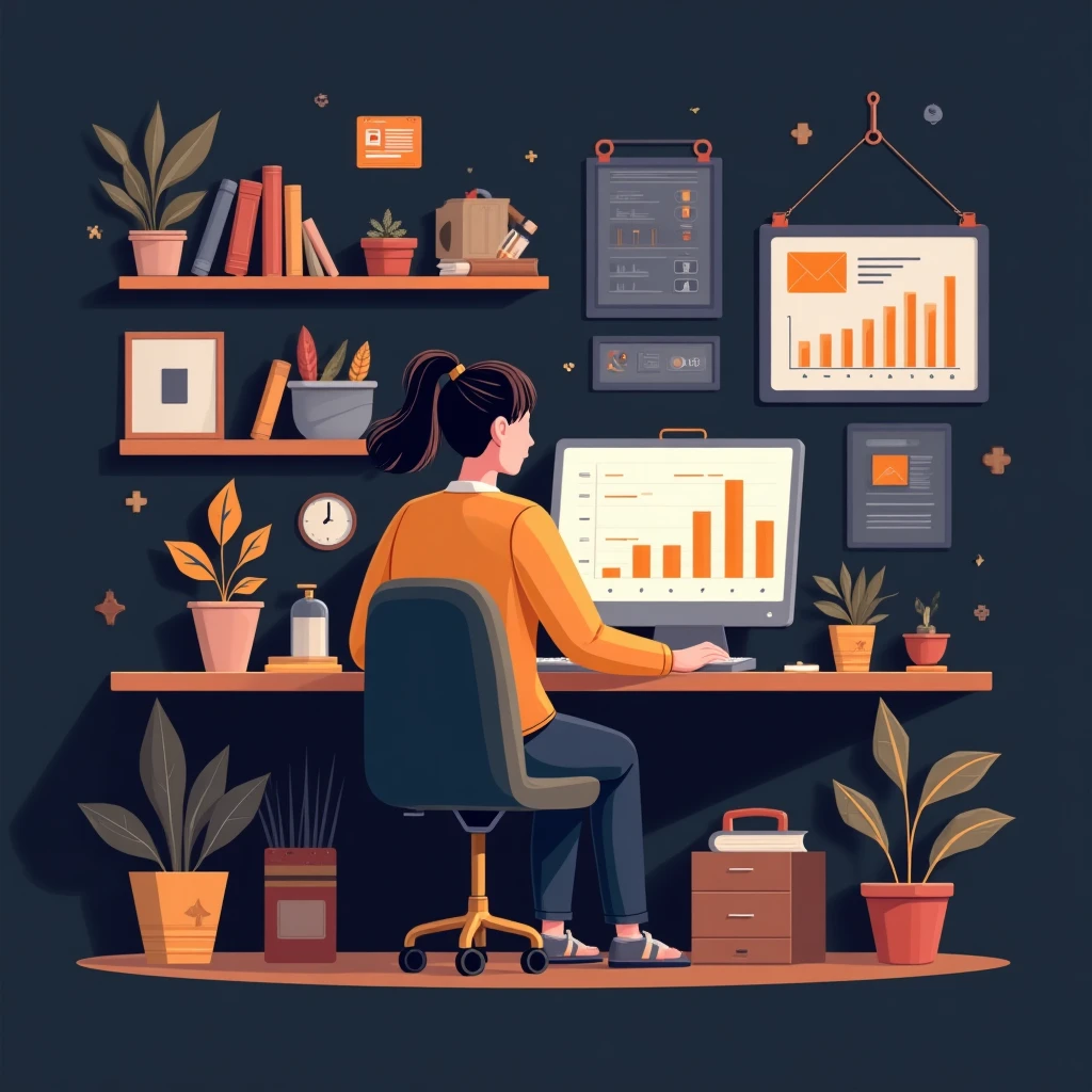 Gestor de proyectos de TI en acción