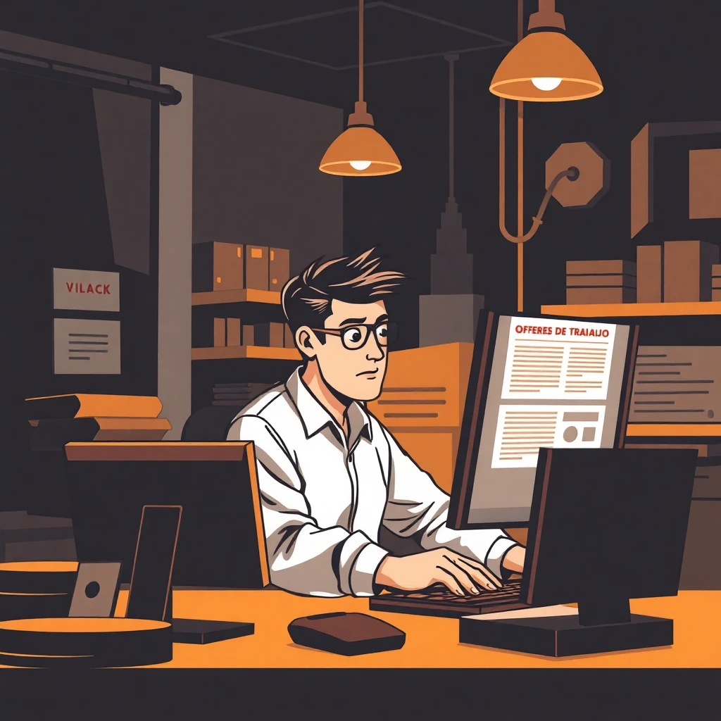 Persona revisando ofertas de trabajo