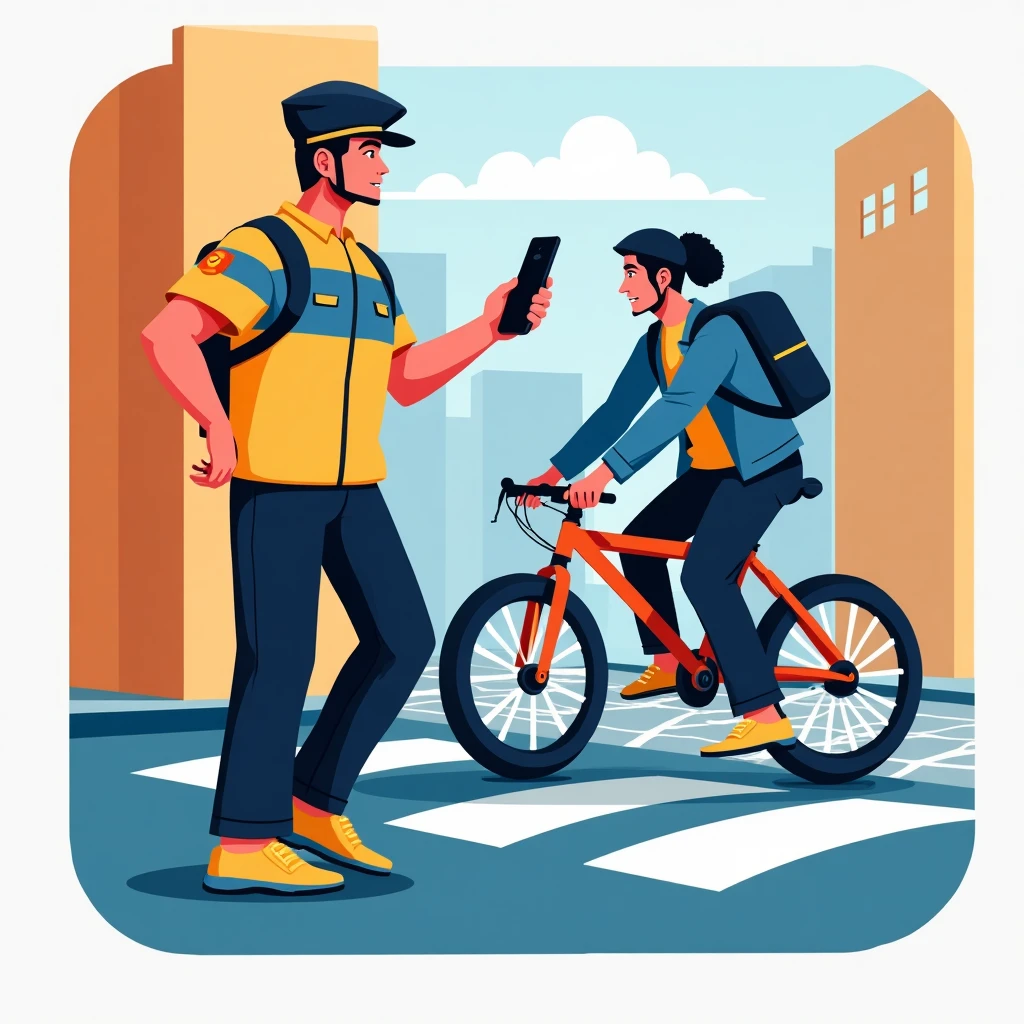 Guardia de seguridad y Dasher en acción