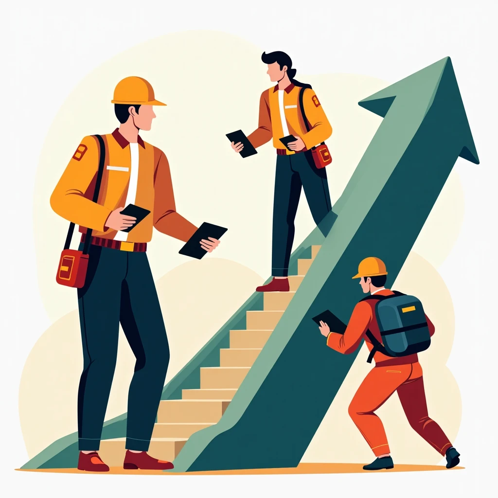 Crecimiento profesional de guardia de seguridad y Dasher